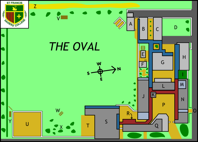 College Map Circa 1989